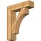 Ekena Millwork Westlake Block Rough Sawn Bracket w/ Offset Brace, Western Red Cedar, 8"W x 30"D x 36"H BKT0806X30X36WTL05RWR - alternate 1
